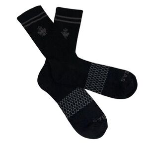 Bombas Socks Men’s Black and Gray Crew Socks Size Medium